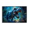 Stupell Industries Blue Toned Dinosaur Roar Framed Giclee, design by Creative Studio